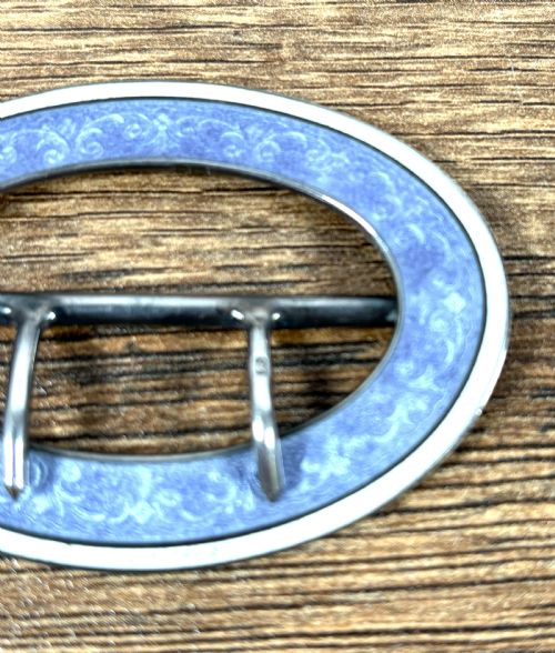 FINE SILVER ENAMEL BUCKLE - ADDITIONAL PHOTO 1