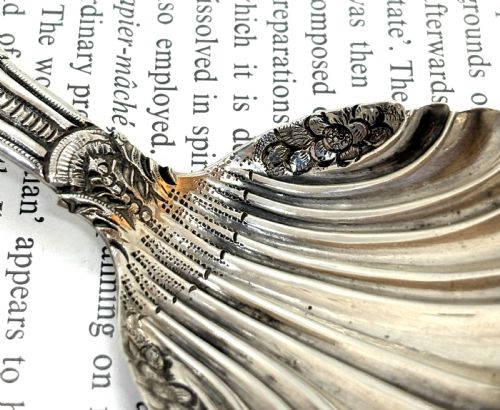 GEORGIAN SILVER TEA CADDY SPOON - ADDITIONAL PHOTO 4
