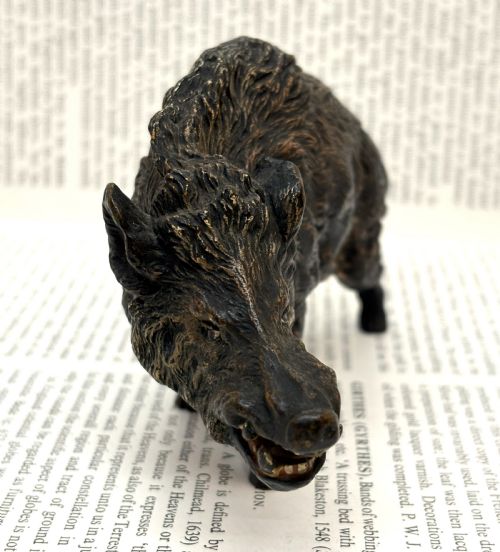AUSTRIAN COLD PAINTED WILD BOAR - ADDITIONAL PHOTO 2