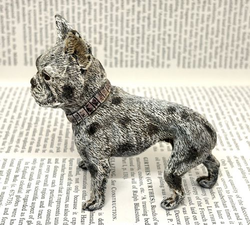 FRANZ XAVER BERGMANN COLD PAINTED BRONZE FRENCH BULLDOG - ADDITIONAL PHOTO 2