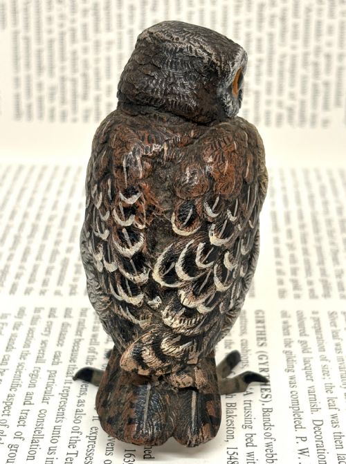 FRANZ XAVER BERGMANN COLD PAINTED BRONZE OWL - ADDITIONAL PHOTO 3