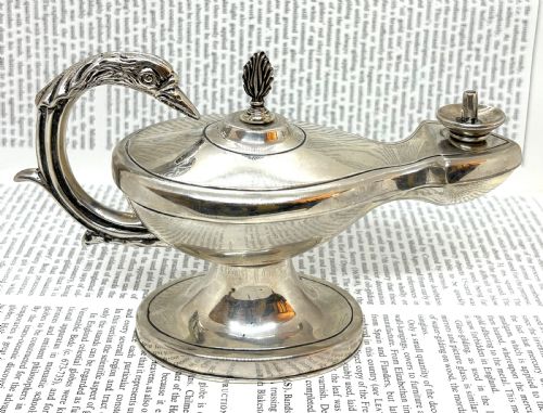 SUPER QUALITY SILVER SWAN TABLE CIGAR LIGHTER - ADDITIONAL PHOTO 3