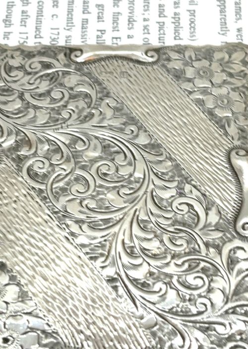 FINE SILVER AIDE MEMOIRE CARD CASE - ADDITIONAL PHOTO 3
