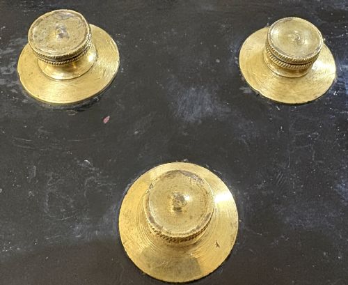 RARE FRENCH IRON THREE DIAL COMBINATION SAFECASH BOX COFFRESFORTS - ADDITIONAL PHOTO 3