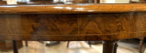 VICTORIAN BURR WALNUT STRETCHER TABLE - ADDITIONAL PHOTO 9