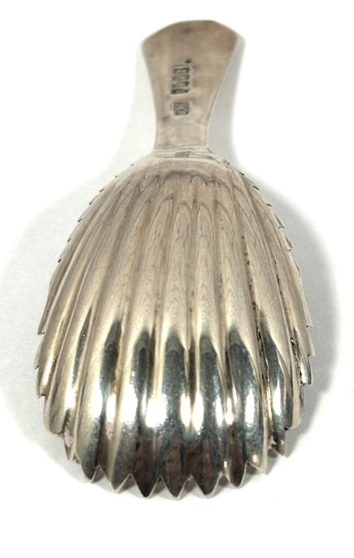 IRISH GEORGIAN SILVER CADDY SPOON - ADDITIONAL PHOTO 4