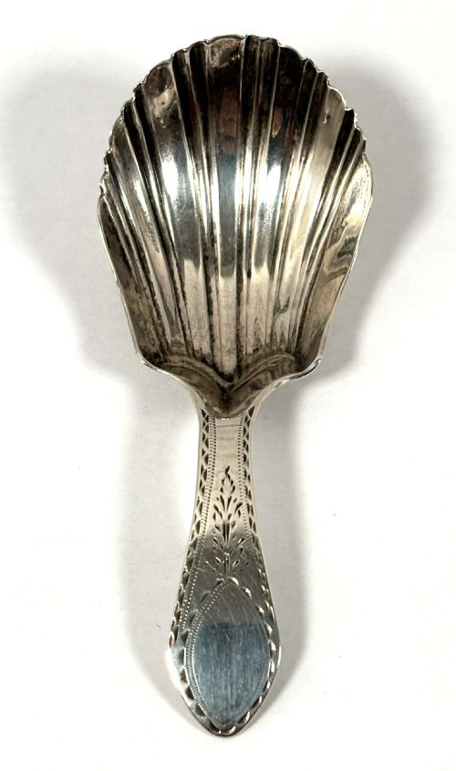 IRISH GEORGIAN SILVER CADDY SPOON - ADDITIONAL PHOTO 2