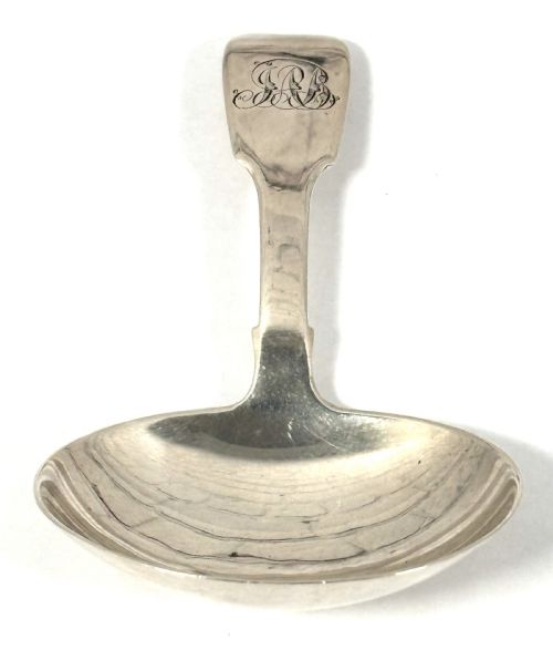 GEORGIAN IRISH SILVER CADDY SPOON - ADDITIONAL PHOTO 1