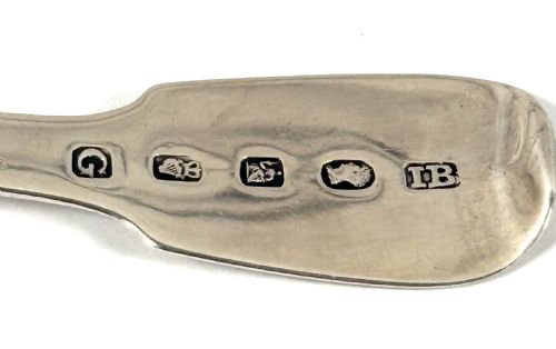 GEORGIAN IRISH SILVER CADDY SPOON - ADDITIONAL PHOTO 4