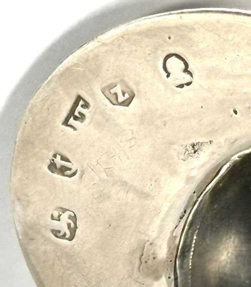 GEORGIAN SILVER JOCKEY CAP CADDY SPOON 1797 - ADDITIONAL PHOTO 4