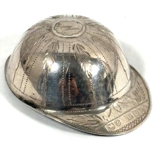 VICTORIAN SILVER JOCKEY CAP CADDY SPOON - ADDITIONAL PHOTO 1
