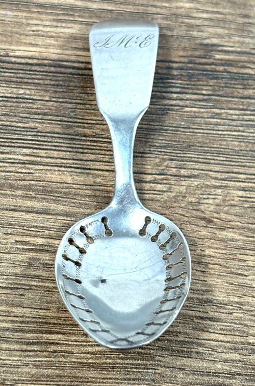 GEORGIAN SCOTTISH SILVER CADDY SPOON - ADDITIONAL PHOTO 1