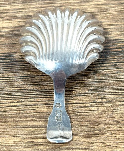 GEORGIAN SCOTTISH SILVER CADDY SPOON - ADDITIONAL PHOTO 2