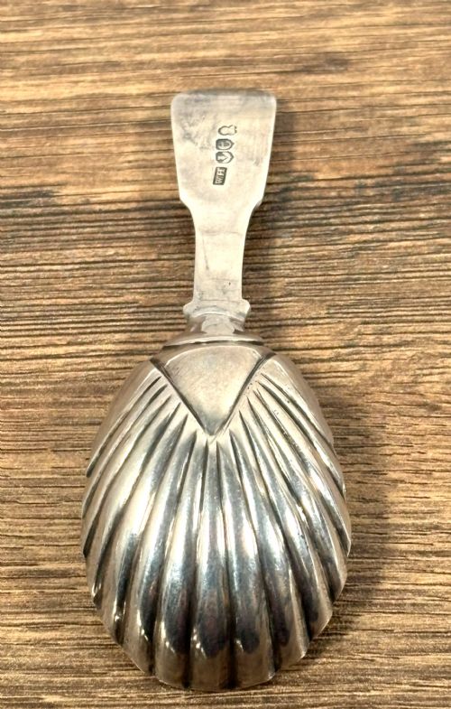 GEORGIAN SCOTTISH SILVER CADDY SPOON - ADDITIONAL PHOTO 2