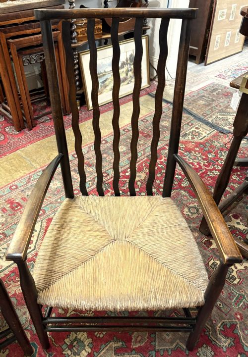 LIBERTY CO WILLIAM MORRIS DESIGNED FIRESIDE ARM CHAIRS - ADDITIONAL PHOTO 1