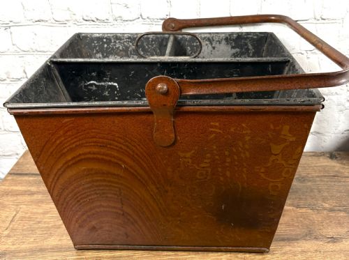 VICTORIAN COUNTRY HOUSE MAID'S TOLEWARE KITCHEN BUCKET - ADDITIONAL PHOTO 3