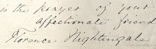 RARE SIGNED LETTER BY FLORENCE NIGHTINGALE - ADDITIONAL PHOTO 4