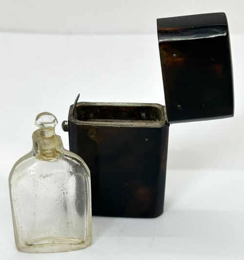 GEORGIAN TORTOISESHELL SCENT BOTTLE HOLDER
