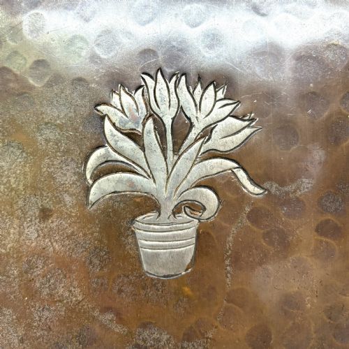 HUGH WALLIS ARTS CRAFTS COPPER TRAY - ADDITIONAL PHOTO 1
