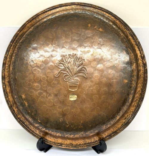 HUGH WALLIS ARTS CRAFTS COPPER TRAY - ADDITIONAL PHOTO 4