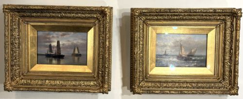 ABRAHAM HULK I 18131897 PAIR OF OIL ON CANVAS