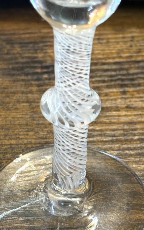 GEORGE III OPAQUE TWIST WINE GLASS - ADDITIONAL PHOTO 2