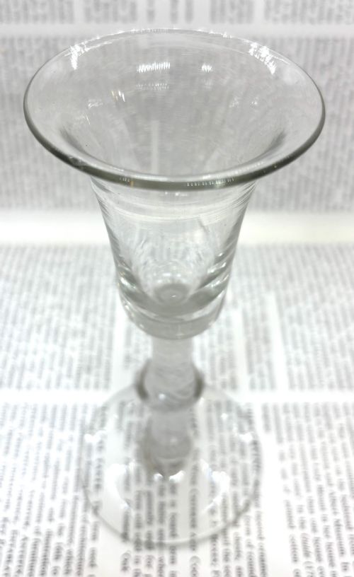 GEORGE III OPAQUE TWIST WINE GLASS - ADDITIONAL PHOTO 3