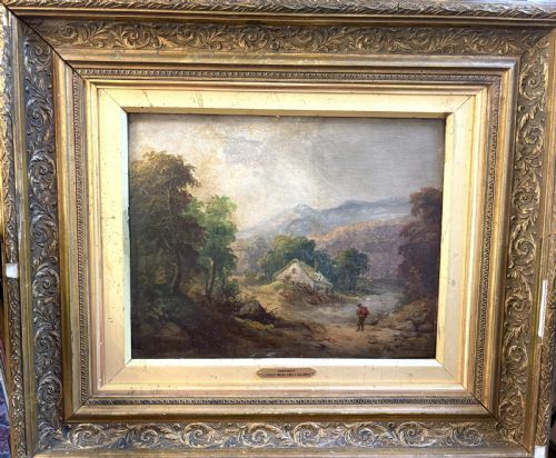 ATTRIBUTED TO GEORGE MORLAND 17631804 FRAMED OIL ON BOARD