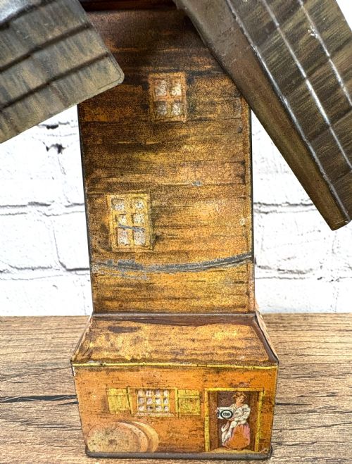 RARE HUNTLEY PALMERS WINDMILL BISCUIT TIN - ADDITIONAL PHOTO 1