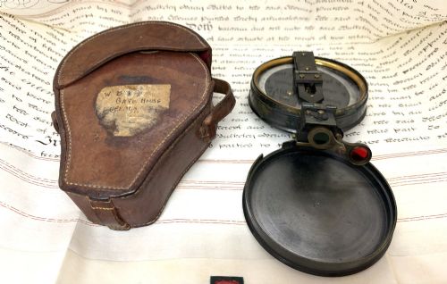 Early 20thc Prismatic Compass by P. Orr, Madras