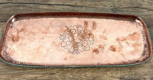 Hugh Wallis Arts & Crafts Copper Tray