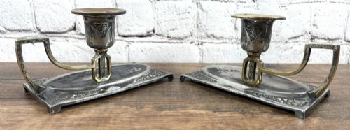 Pair of Wmf Candle Holders