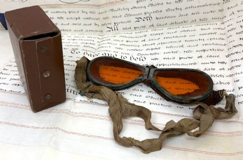 Ww1 Amber Tinted Aviation Goggles
