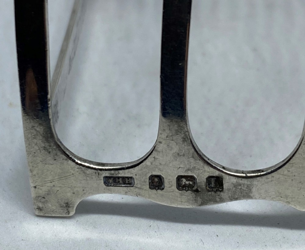 Pair Of Solid Silver Toast Racks View VII