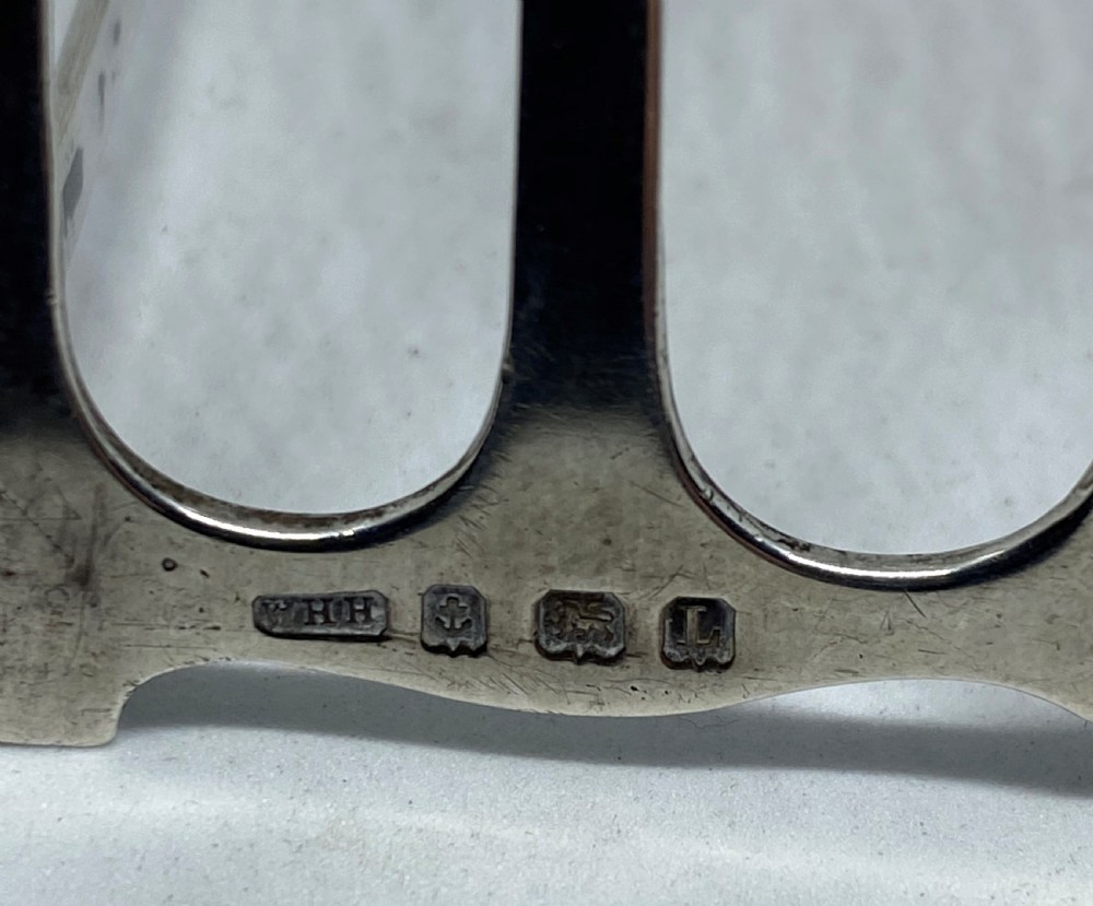 Pair Of Solid Silver Toast Racks View VIII
