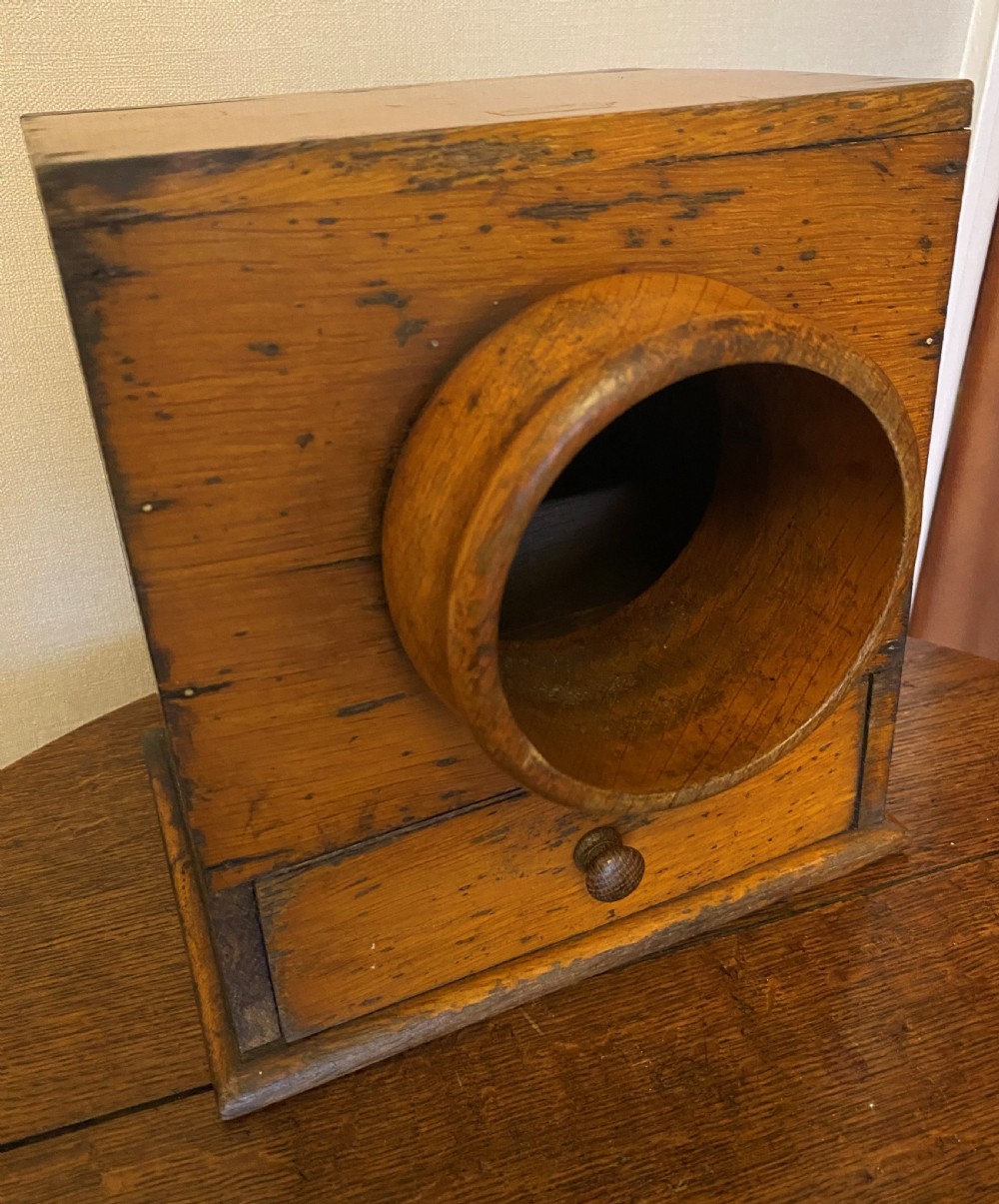 19th Century Oak Ballot Box View II