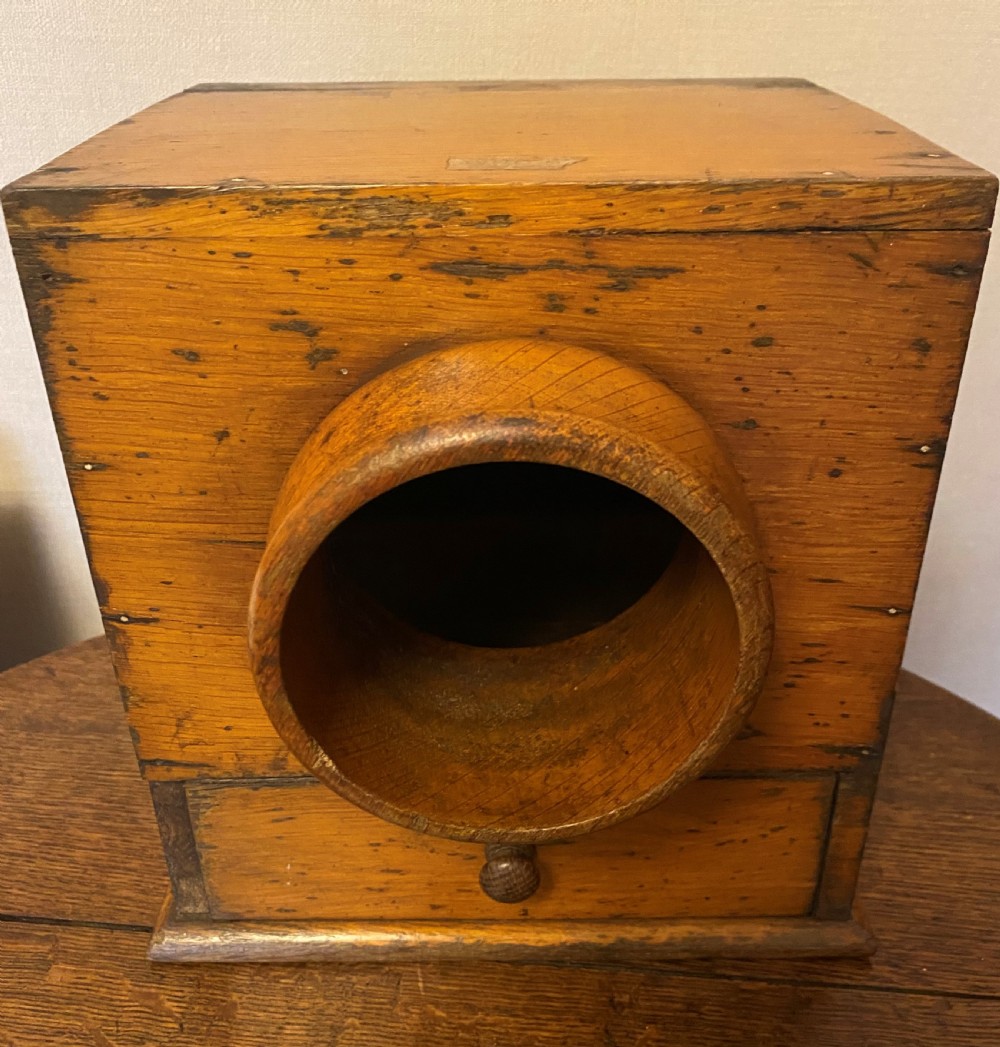 19th Century Oak Ballot Box View III
