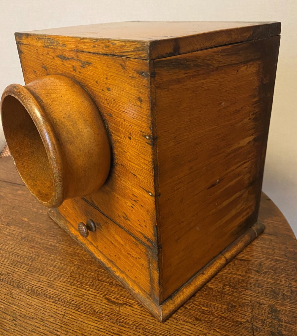 19th Century Oak Ballot Box View IV