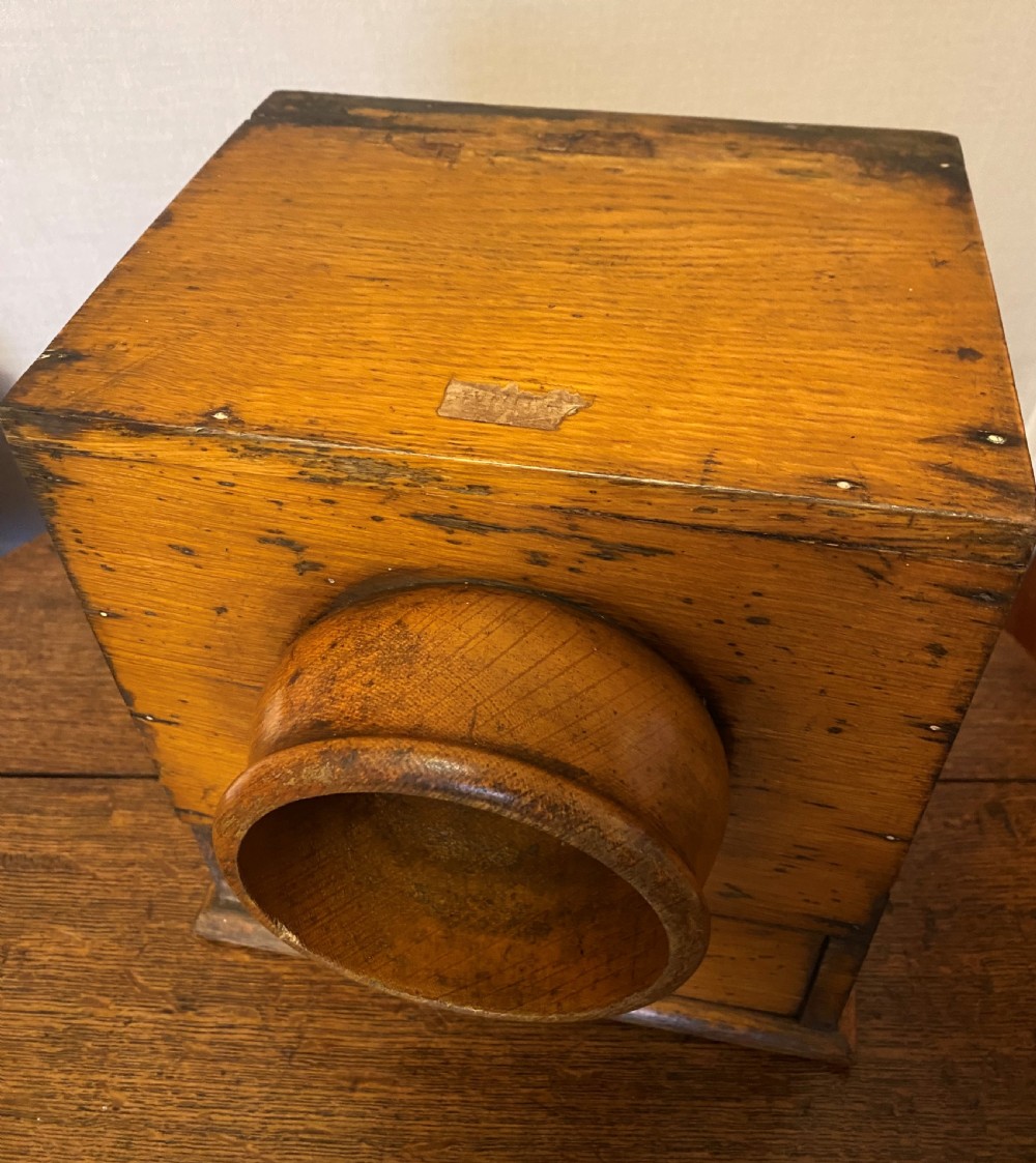 19th Century Oak Ballot Box View VII