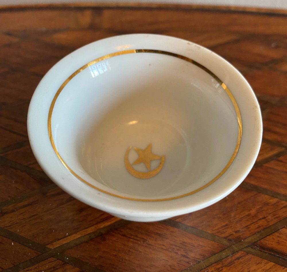 Rare WW1 Ottoman Empire Turkish Army Officer's Tea Cups View II