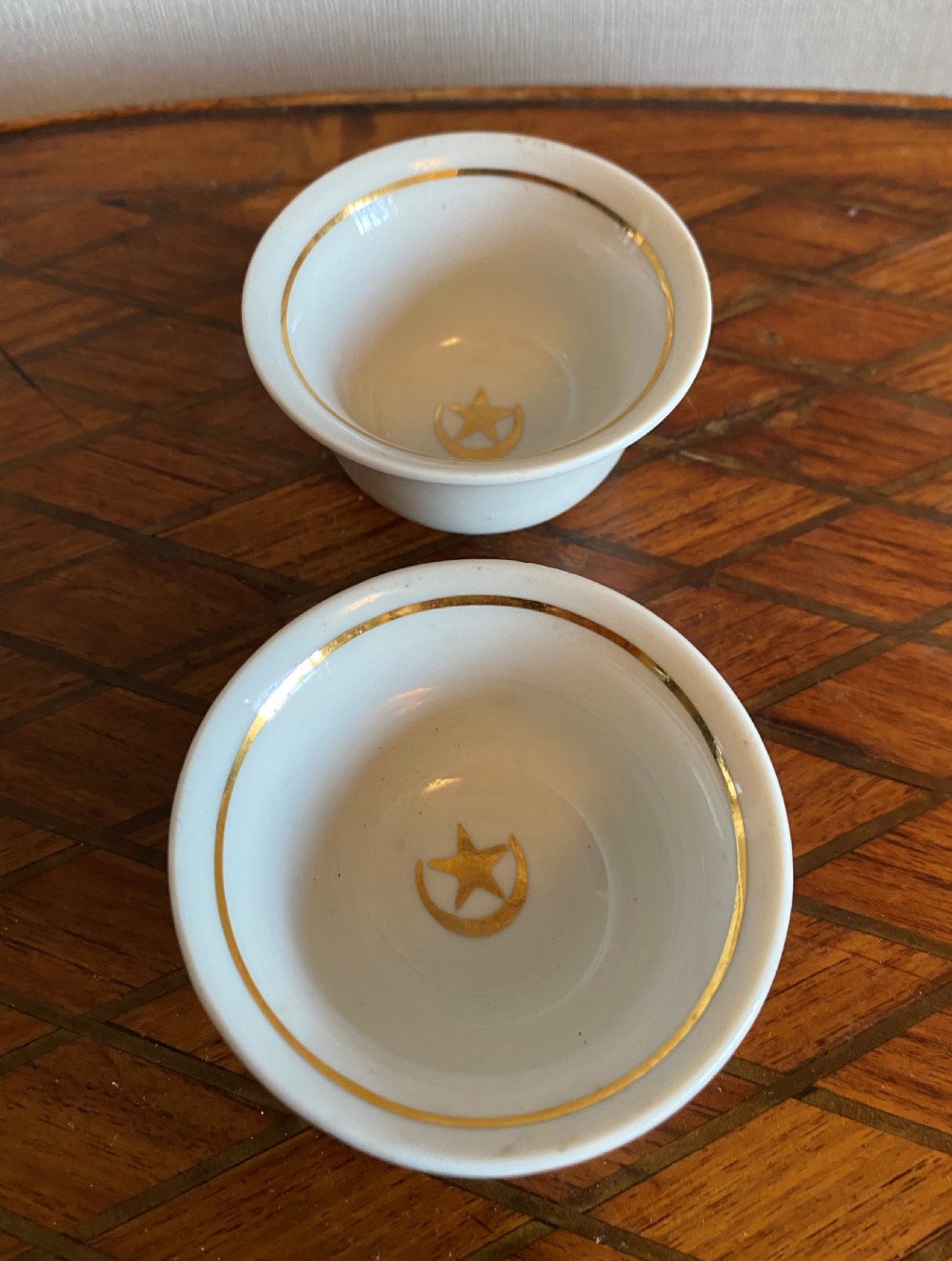 Rare WW1 Ottoman Empire Turkish Army Officer's Tea Cups View IV