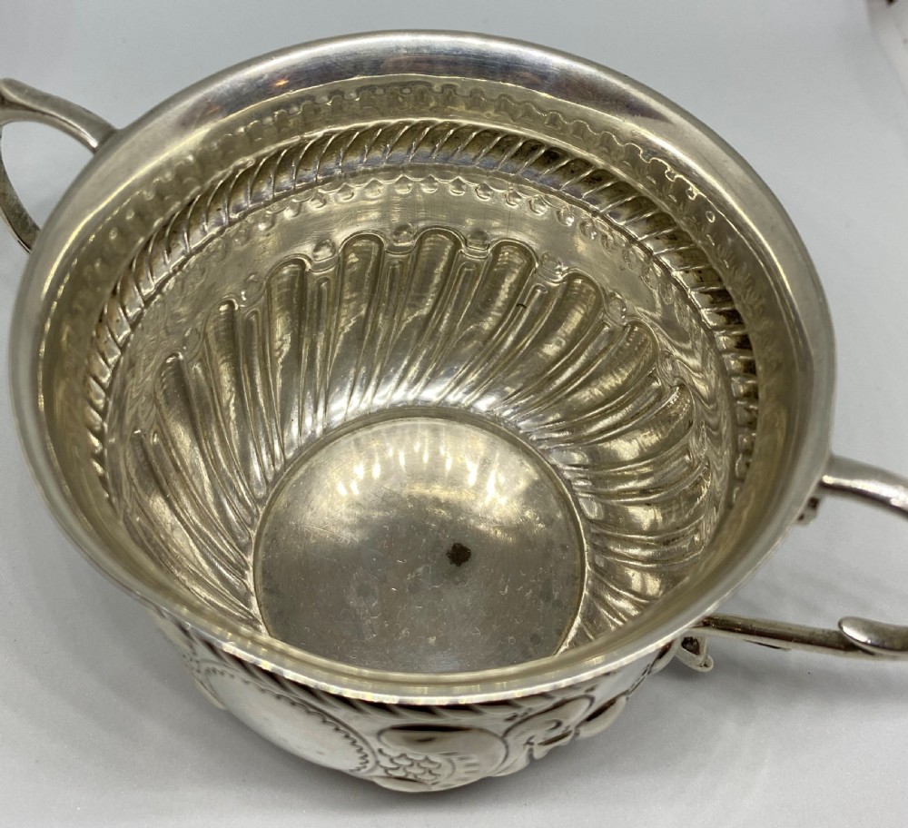 Victorian Solid Silver Porringer View VIII
