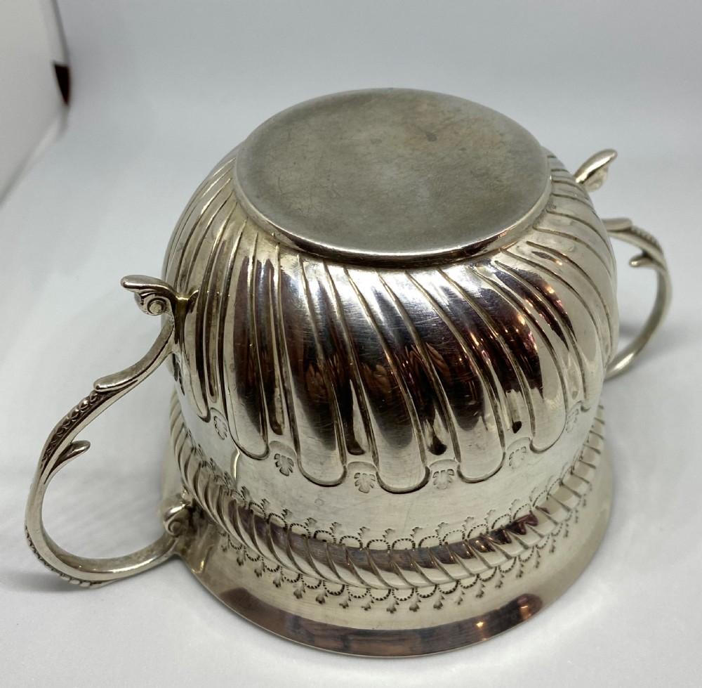 Victorian Solid Silver Porringer View IX