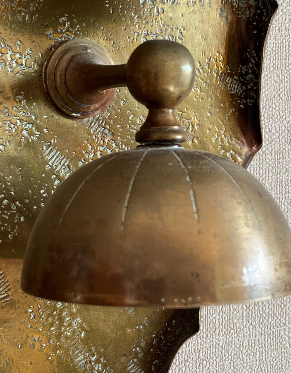 Rare Victorian Eight Bell Wall Gong View III
