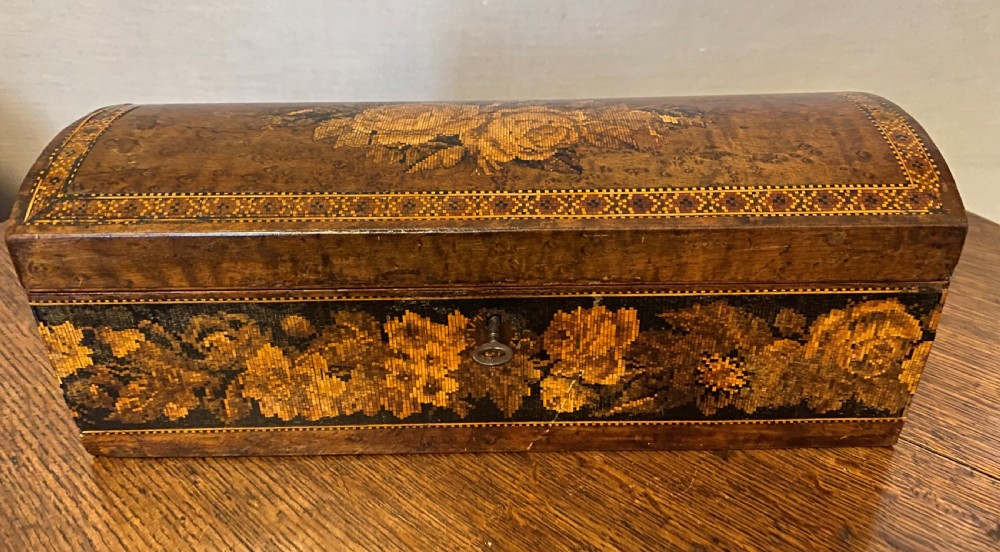 Tunbridge Ware Domed Glove Box