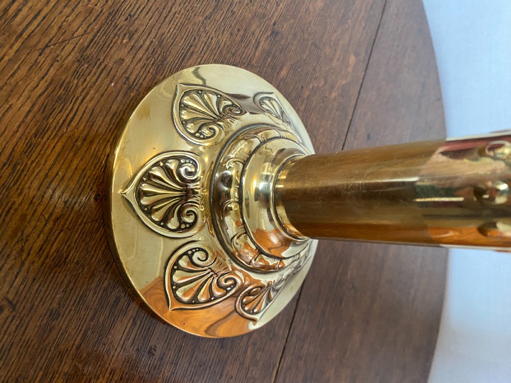 Jugendstil Brass & Cut Glass Tazza by C Kurz & Co.  View III
