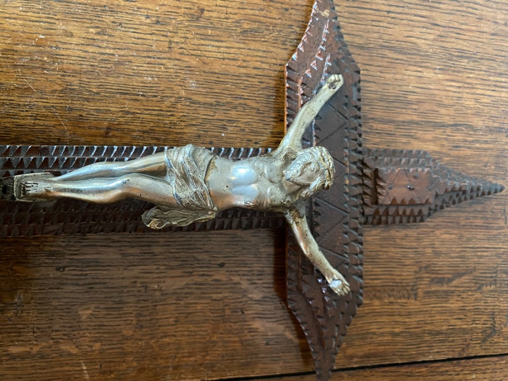 19th Century Trench Art Crucifix View VI