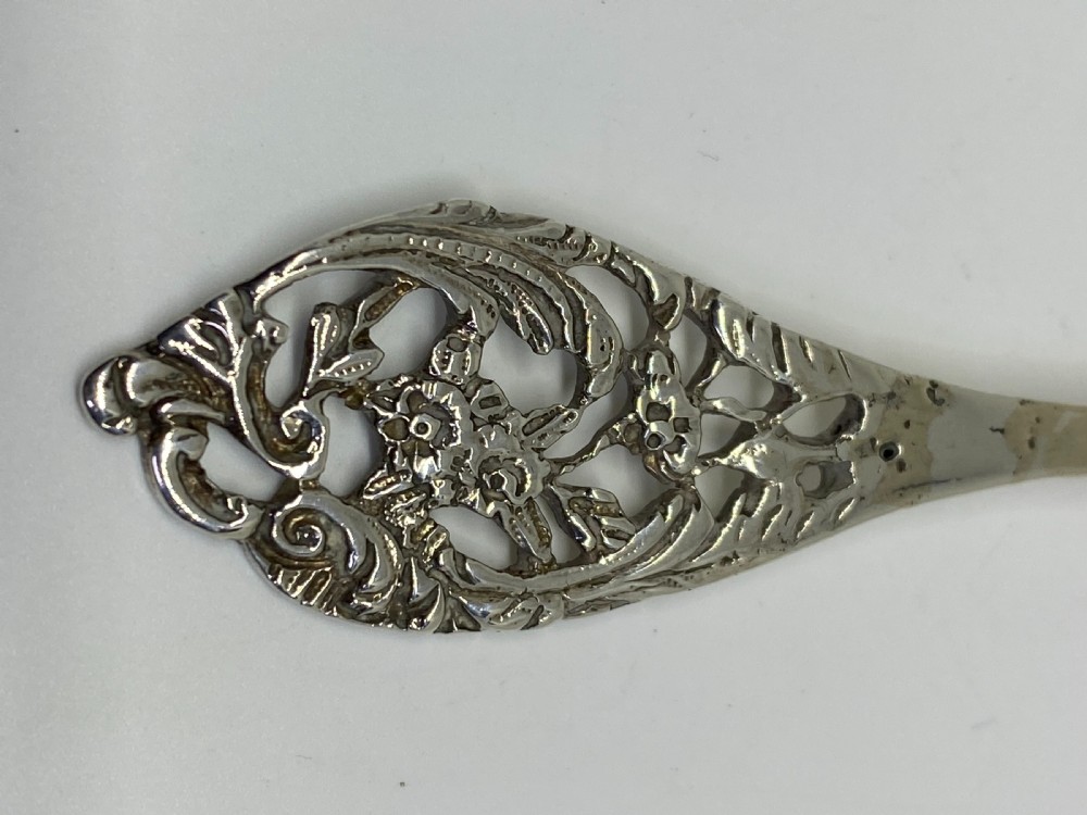 Silver Bon Bon Spoon William Comyns View IV