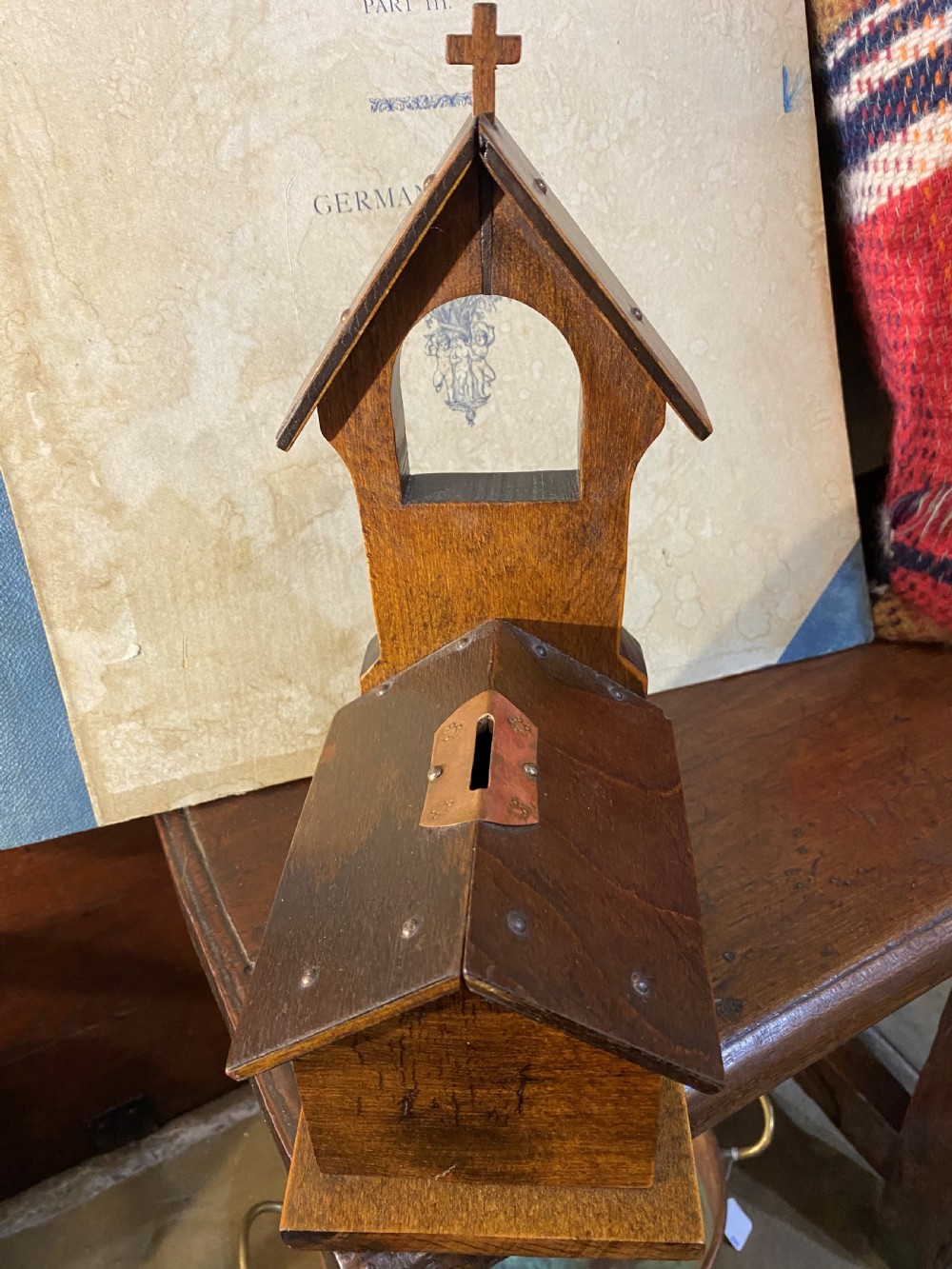 Folk Art Church Money Box View V