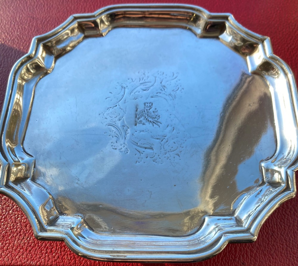 Fine George II Solid Silver Salver 1731